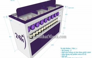 13 MẪU KỆ TRƯNG BÀY BÀN MỸ PHẨM BÁN CHẠY NHẤT 